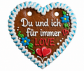 "Personalisiertes Lebkuchenherz mit Wunschtext – handgefertigt"
